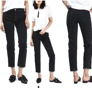 Topshop raw hem jeans